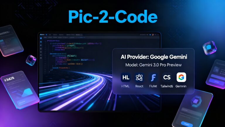 Meet Pic-2-Code: The Free AI That Builds Code From Your UI